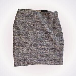 Express Tweed Neutral High Rise Skirt | Sz XS, NWT